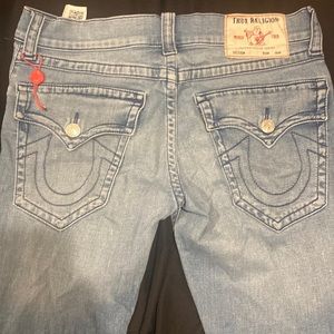 True religion blue relaxed straight jeans